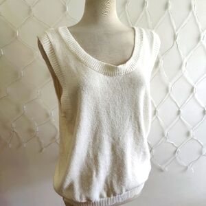 Vintage Gloria Vanderbilt Knit Tank Top / 80s / Size 42 Lrg